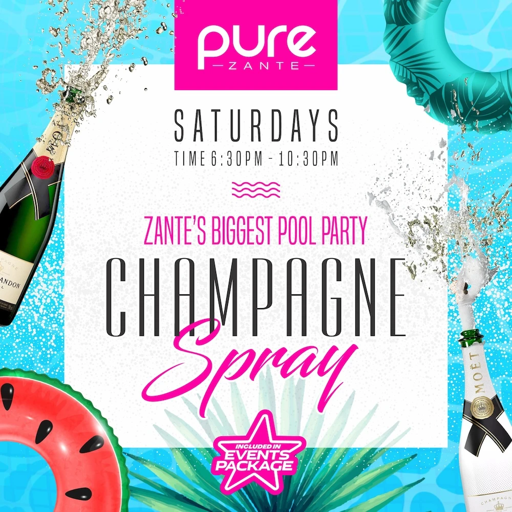 Champagne Spray poster